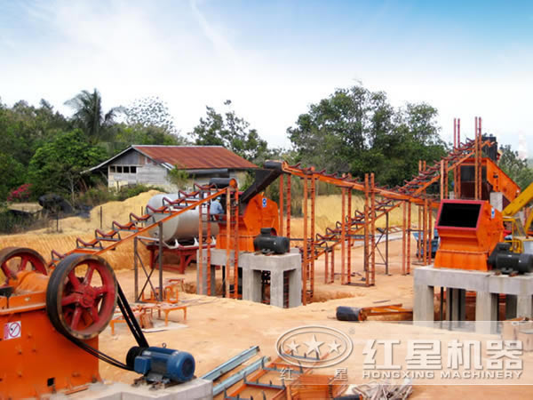 反擊石子破碎機(jī)應(yīng)用現(xiàn)場