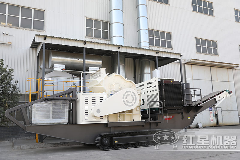 煤矸石制砂設(shè)備-履帶移動細(xì)碎機