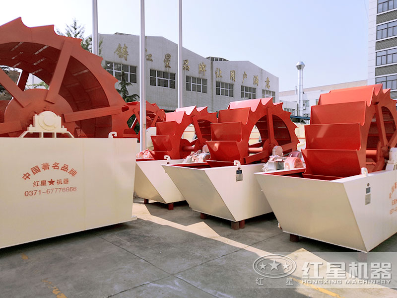 輪斗洗石機(jī)車間展示，規(guī)格多