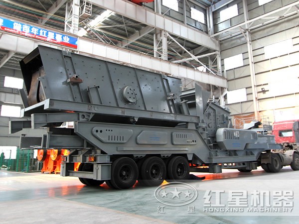 時產(chǎn)500噸青石移動破碎機(jī) 時產(chǎn)500噸青石移動破碎機(jī)