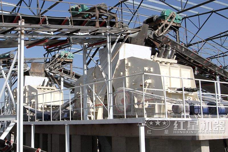 碎石破碎機(jī)生產(chǎn)線-反擊式破碎機(jī)，可安排就近現(xiàn)場(chǎng)考察