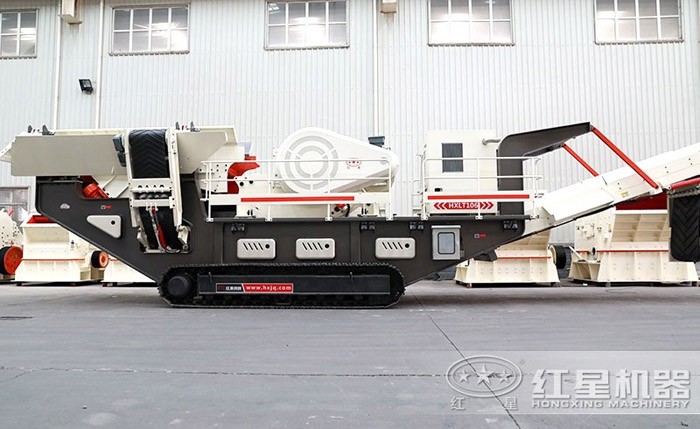 履帶裝置移動碎石機(jī)