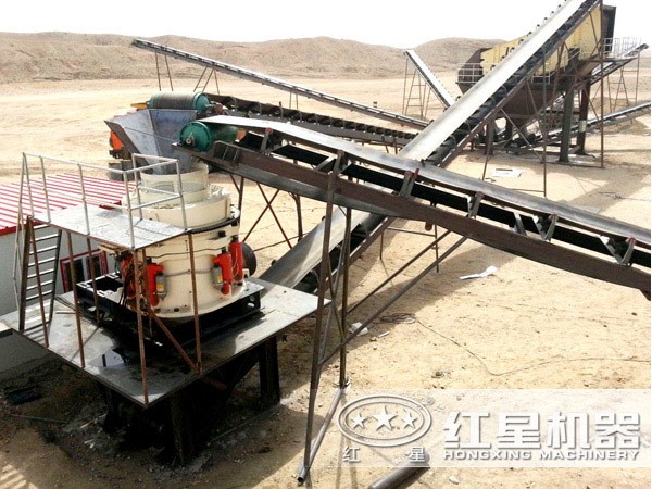 搭配圓錐破碎機混凝土骨料生產(chǎn)現(xiàn)場 搭配圓錐破碎機混凝土骨料生產(chǎn)現(xiàn)場