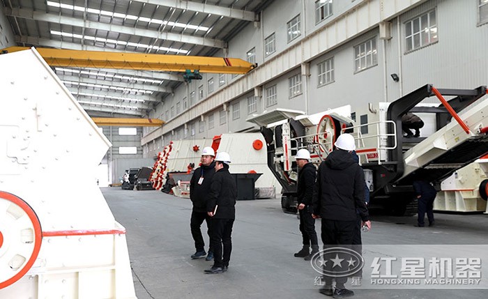 客戶考察，實(shí)地參觀紅星車間