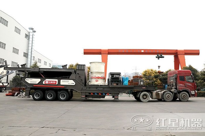 搭載圓錐破碎機的移動石子機 搭載圓錐破碎機的移動石子機