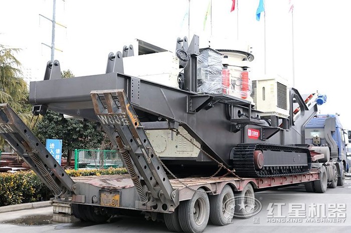 履帶裝置的搭載圓錐破碎機的移動石子機 履帶裝置的搭載圓錐破碎機的移動石子機