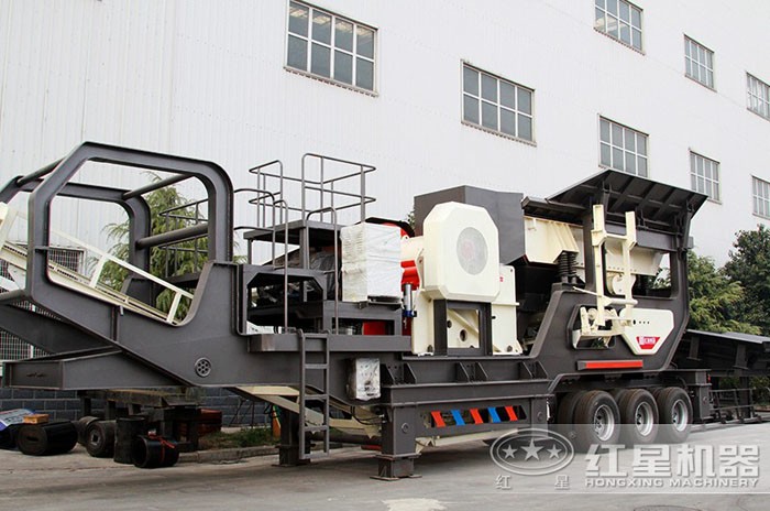 輪胎設(shè)計的移動石頭破碎機 輪胎設(shè)計的移動石頭破碎機