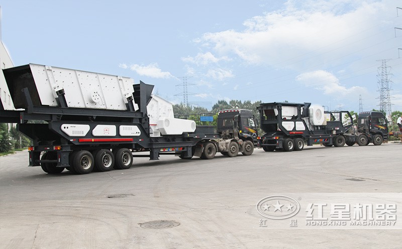 車載式流動石子破碎站，發(fā)貨快