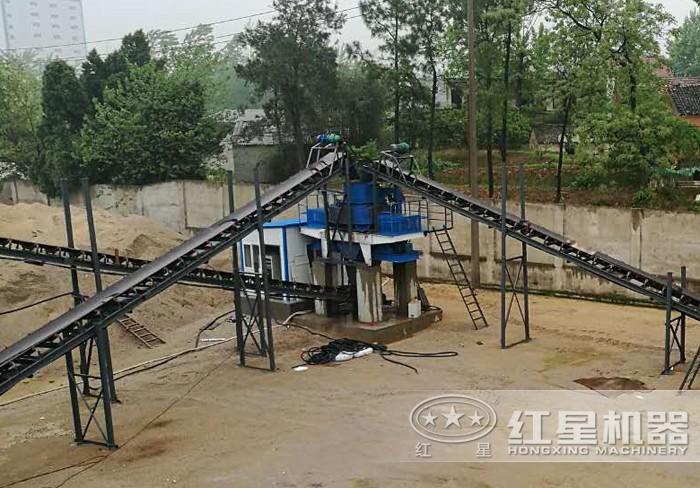機(jī)制砂生產(chǎn)線現(xiàn)場 機(jī)制砂生產(chǎn)線現(xiàn)場