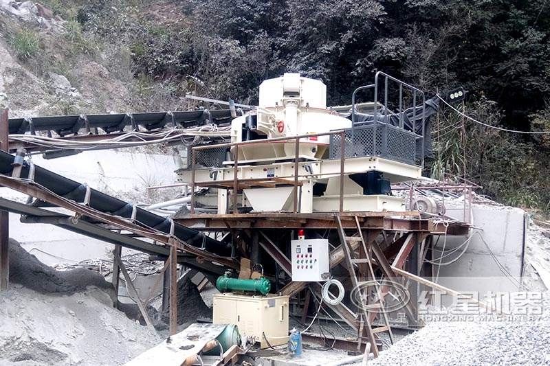 固定制砂機(jī)，現(xiàn)場展示