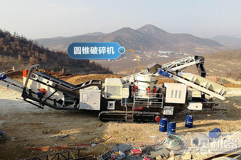 履帶式移動石頭破碎機現場看，可就近現場考察