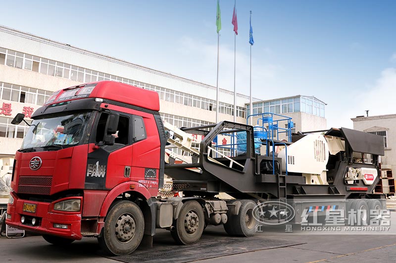 輪胎移動破碎機發(fā)貨中，歡迎來廠參觀