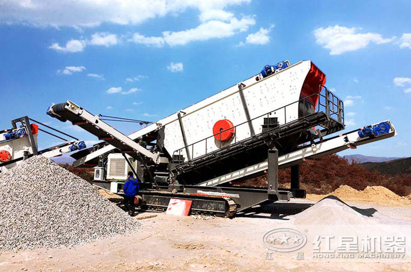 移動式制砂機作業(yè)現場