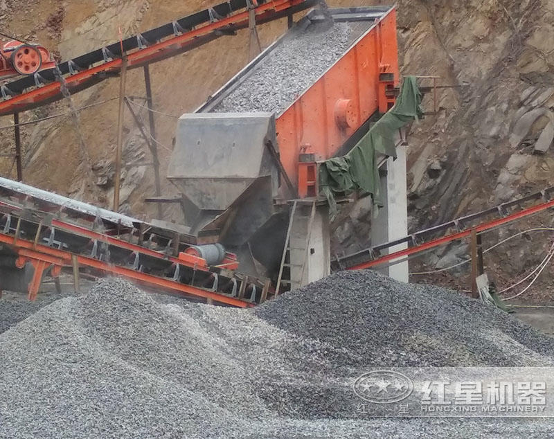 碎石生產線生產機制砂現(xiàn)場