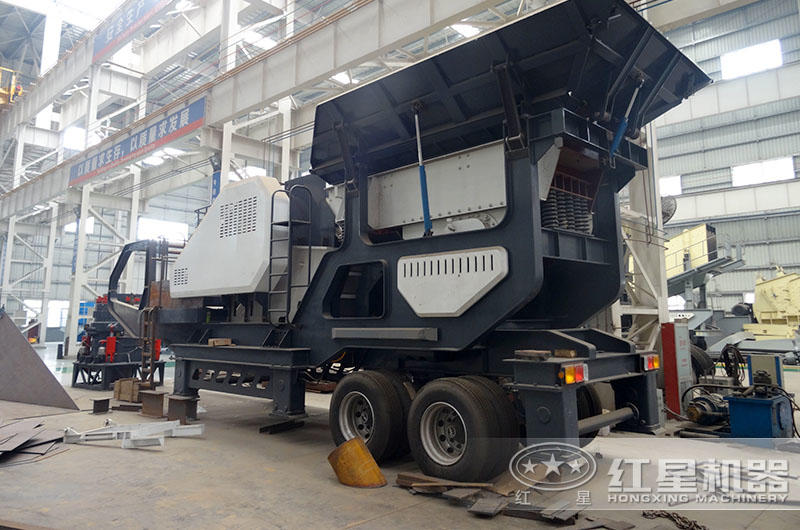 移動(dòng)制砂機(jī)生產(chǎn)車(chē)間，自主研發(fā)生產(chǎn)，降低中間商成本20%