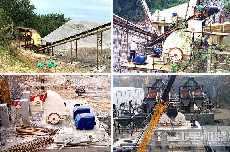 一次成型石子破碎機現(xiàn)場案例