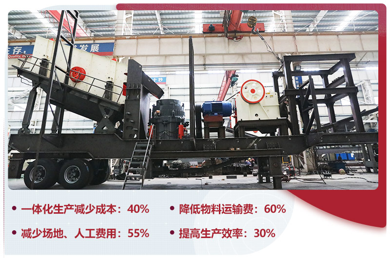 移動式石子破碎機一體化生產(chǎn)，智能更安全