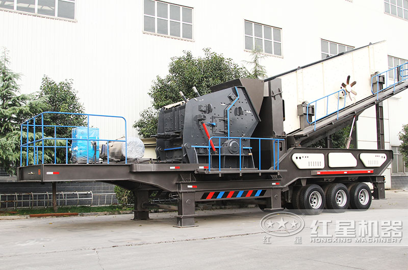 反擊破移動式破碎站，中碎物料具有整形作用