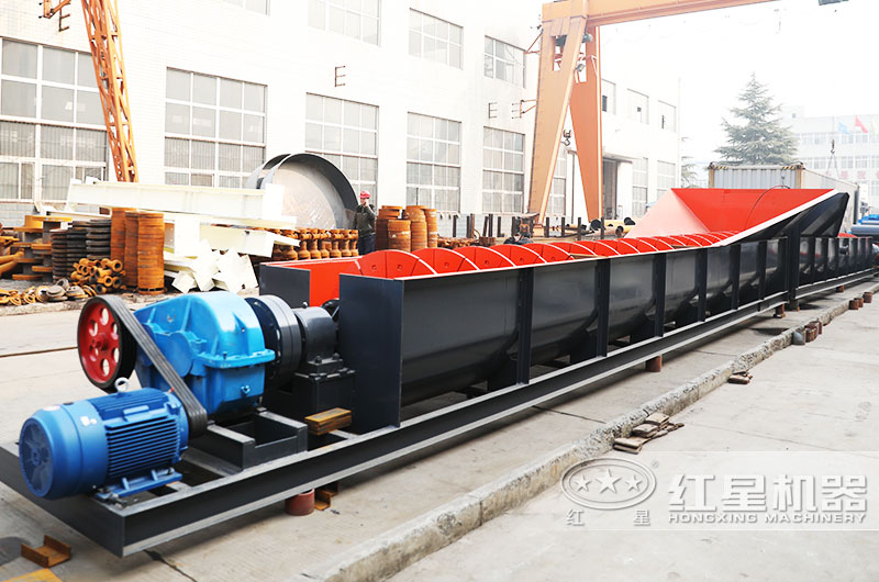 螺旋式洗砂機，耐磨件更換周期長