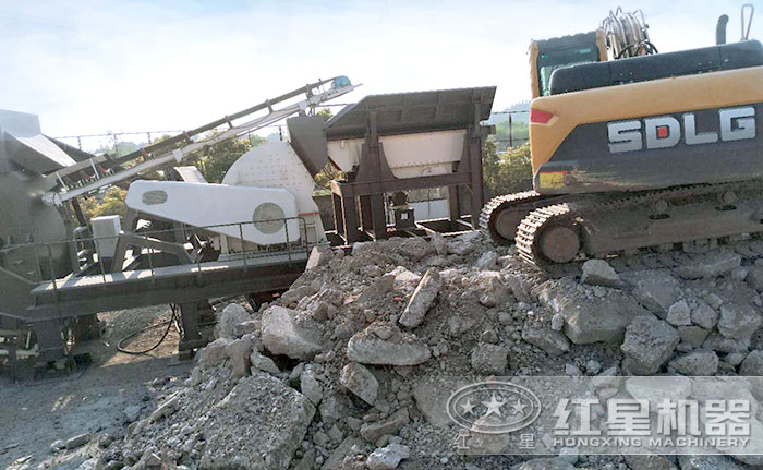 混凝土破碎機(jī)，破碎物料細(xì)節(jié)