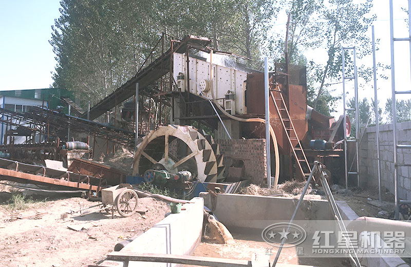 泥、沙、土分離現(xiàn)場